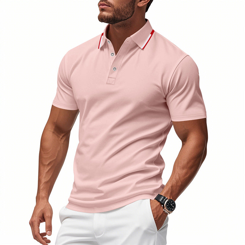 Herren Polo-Shirt mit modernem Kragen und atmungsaktiver Struktur Krohn-e