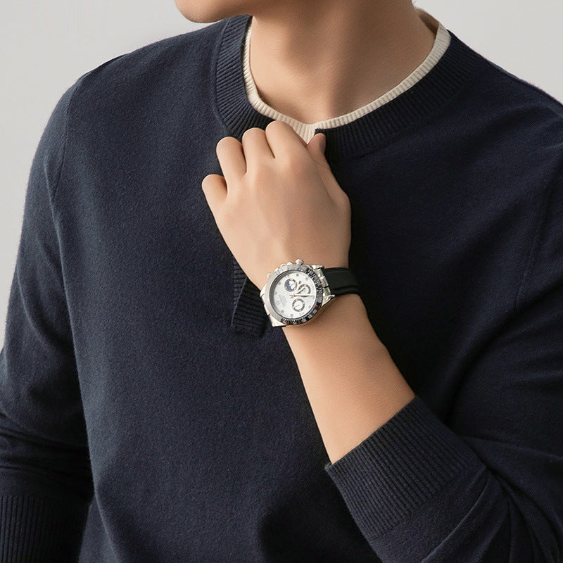 Herren Uhrenarmband mit sportlichem Design und Multifunktionszeiger Krohn-e
