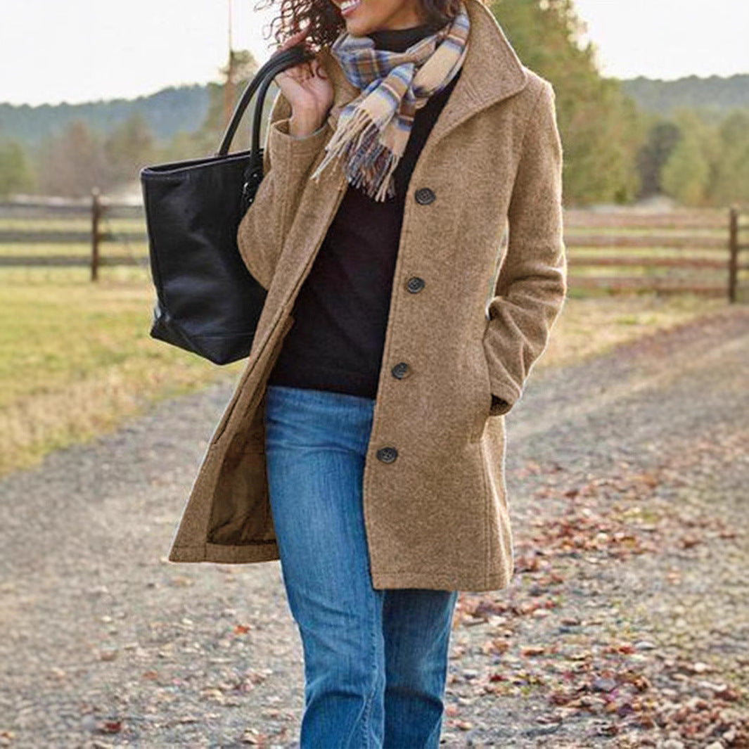 Damen eleganter Wollmantel Krohn-e
