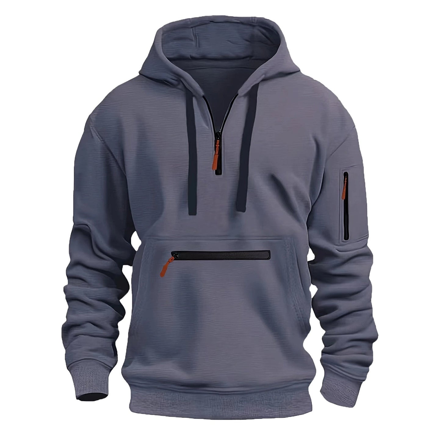 Herren praktischer Zip-Hoodie mit reflektierenden Details und verschiedenen Taschen Krohn-e