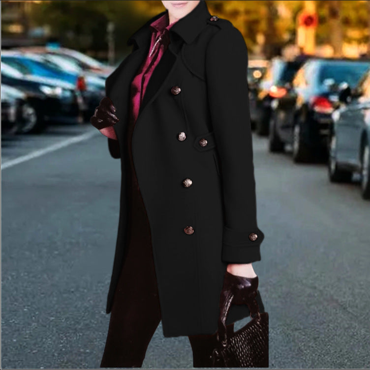 Damen trenchcoat mit doppelter Knopfleiste Krohn-e