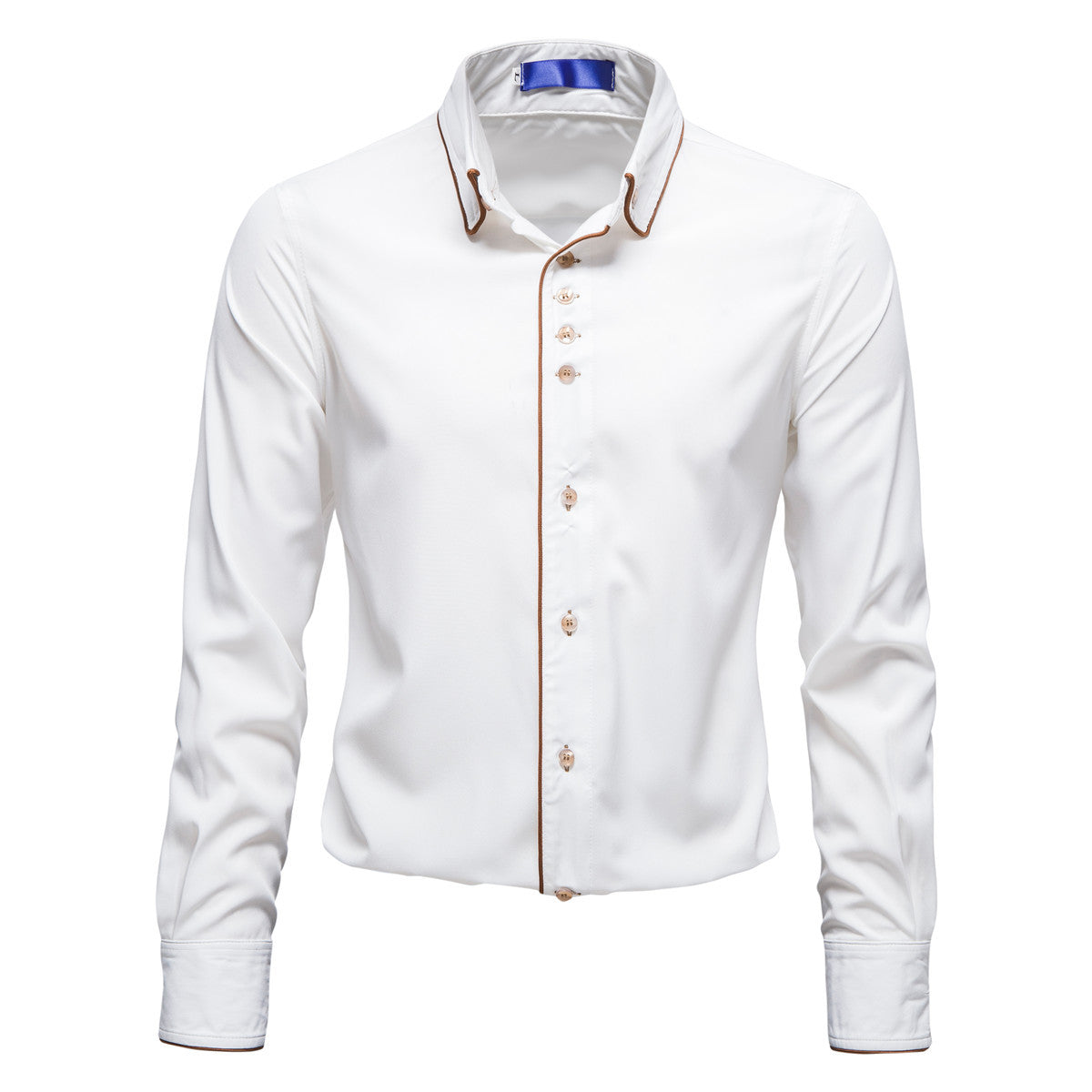 Herren Elegantes Hemd mit kontrastierenden Akzenten Krohn-e