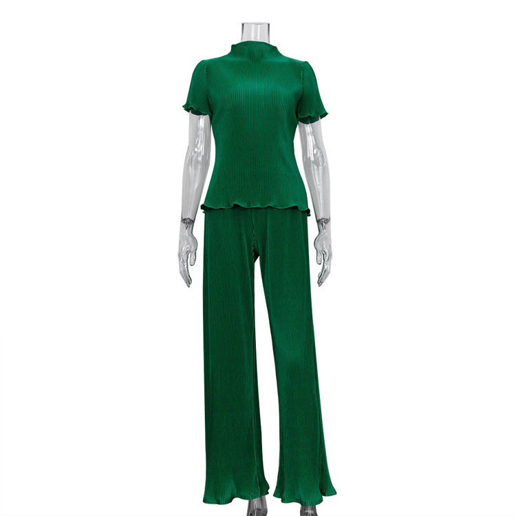 Fudus Damen T-Shirt und weite Hose Set