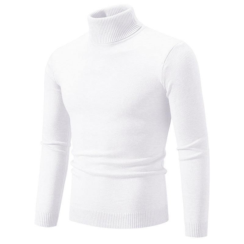 Herren eleganter Rollkragenpullover aus feiner Baumwolle Krohn-e