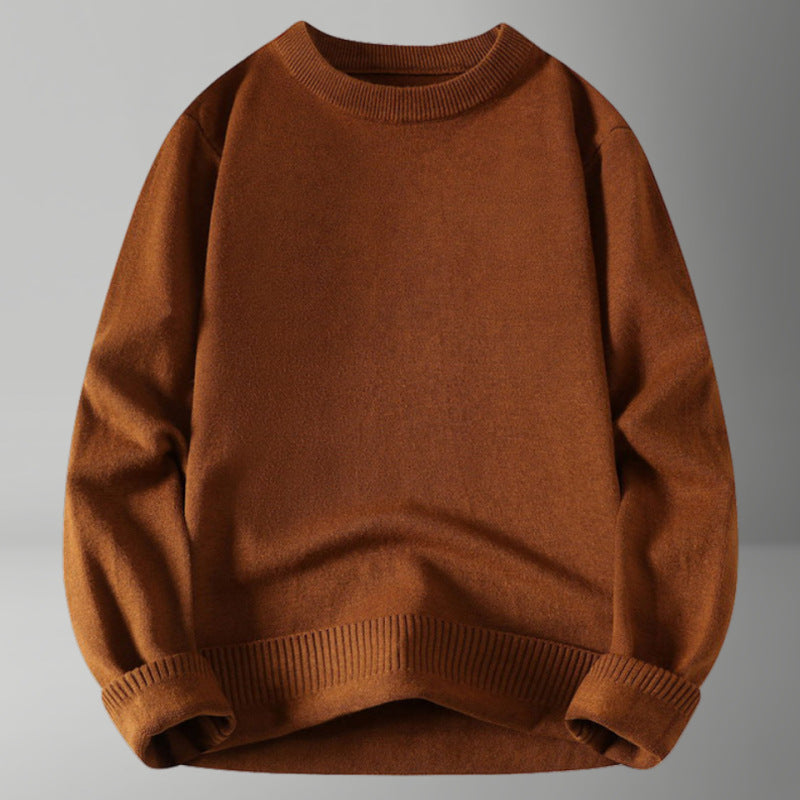Damen bequemer und eleganter Rundhalsausschnitt Pullover Krohn-e