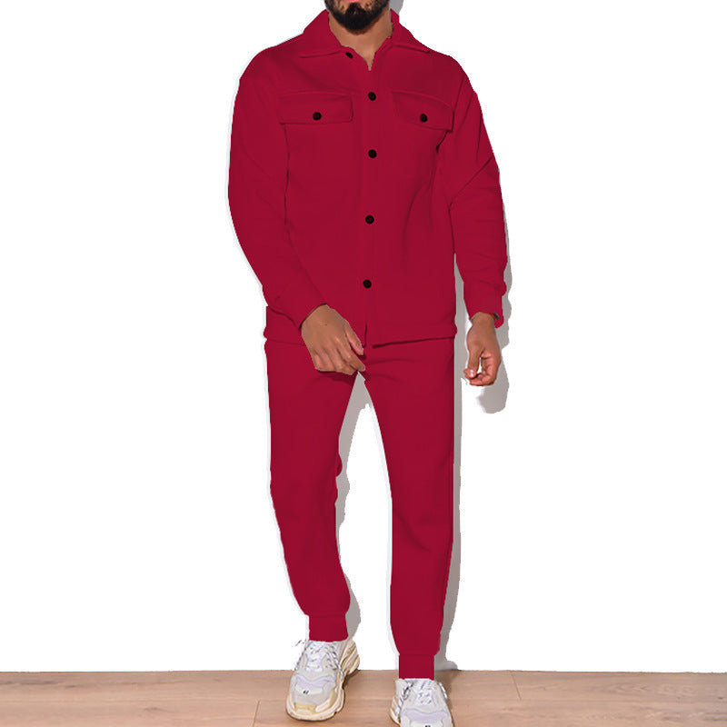 Herren Lässiges Set aus Hemd und Jogginghose Krohn-e