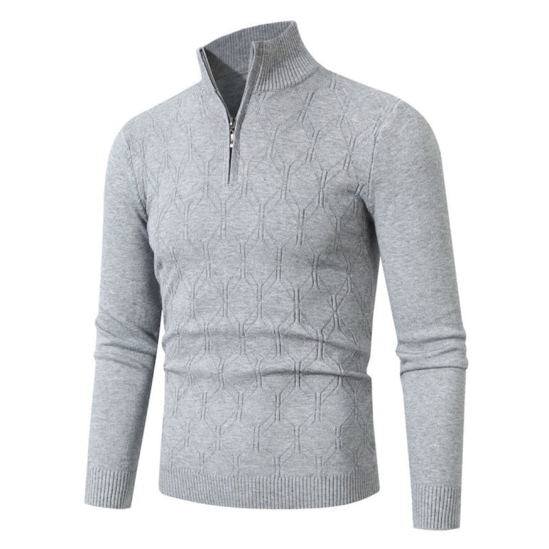 Herren Strickpullover mit modernem Strukturmuster Krohn-e