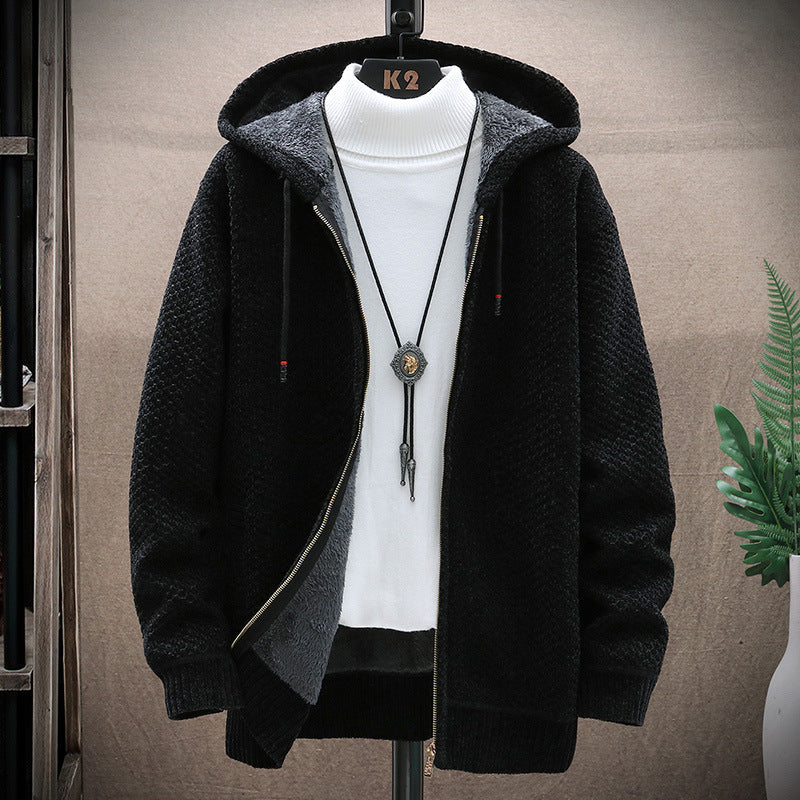 Damen gemütliche Kapuzenjacke mit weichem Innenfutter und innovativem Schnitt Krohn-e