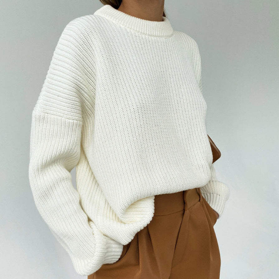 Damen Oversized Strickpullover mit strukturiertem Muster Krohn-e