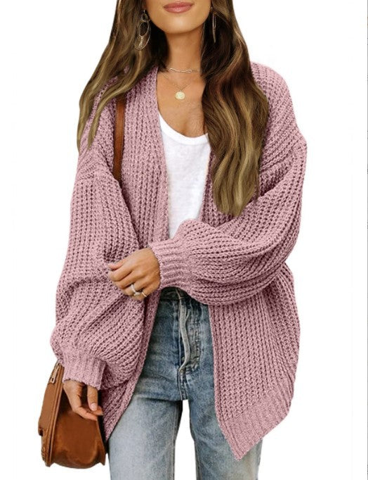 Damen Grobstrickjacke mit überschnittenen Schultern und lässigem Schnitt Krohn-e