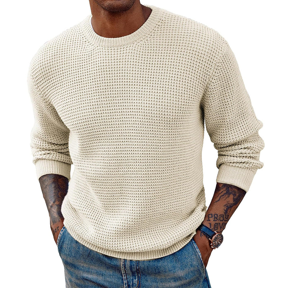 Herren Großer Strickpullover mit strukturiertem Gewebe Krohn-e