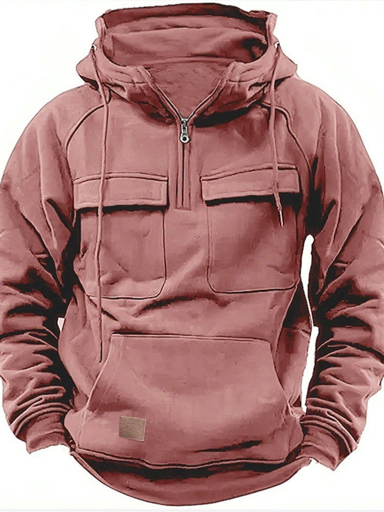 Herren funktionale Kapuzenpullover mit praktischen Taschen Krohn-e