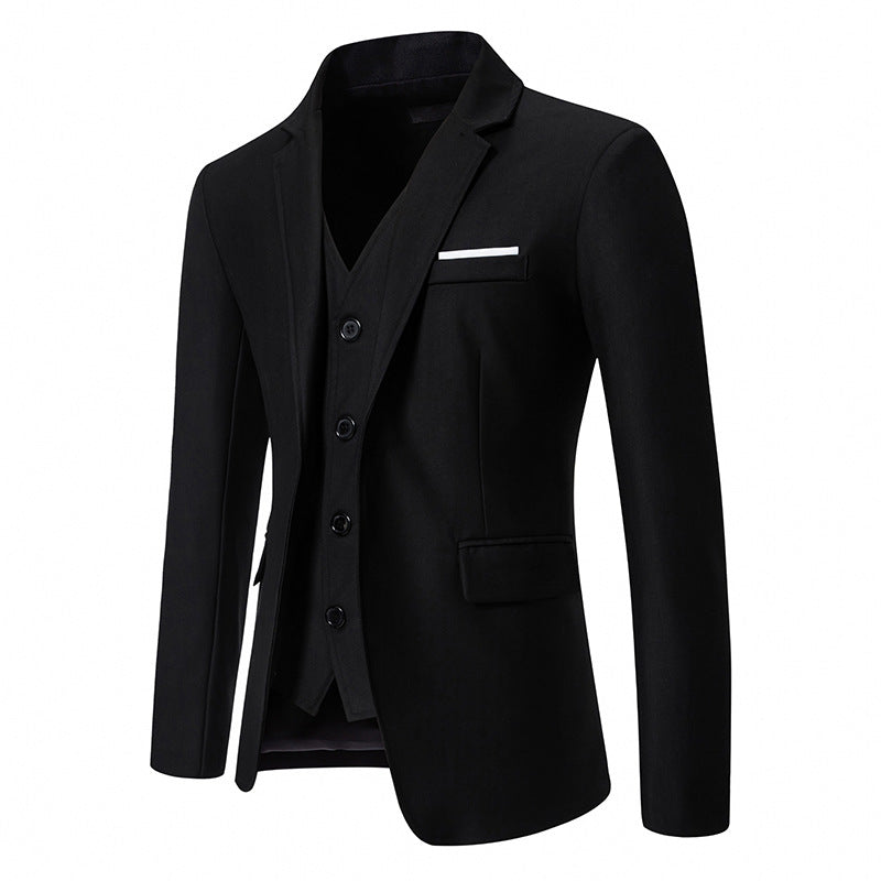 Herren elegant ausgestattetes Anzugset mit Blazer, Weste und Hose Krohn-e