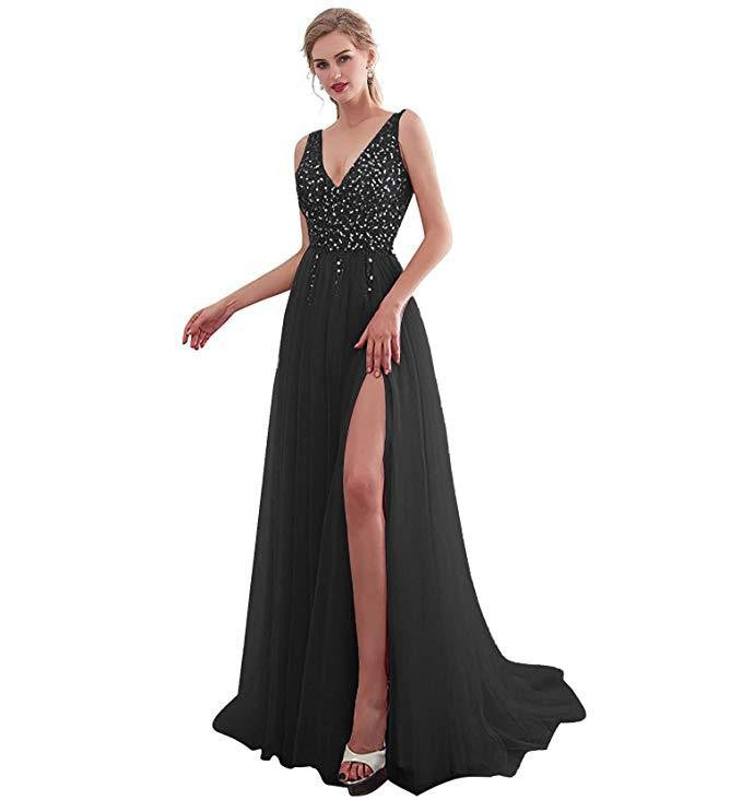Edles, fließendes Abendkleid von Fudus
