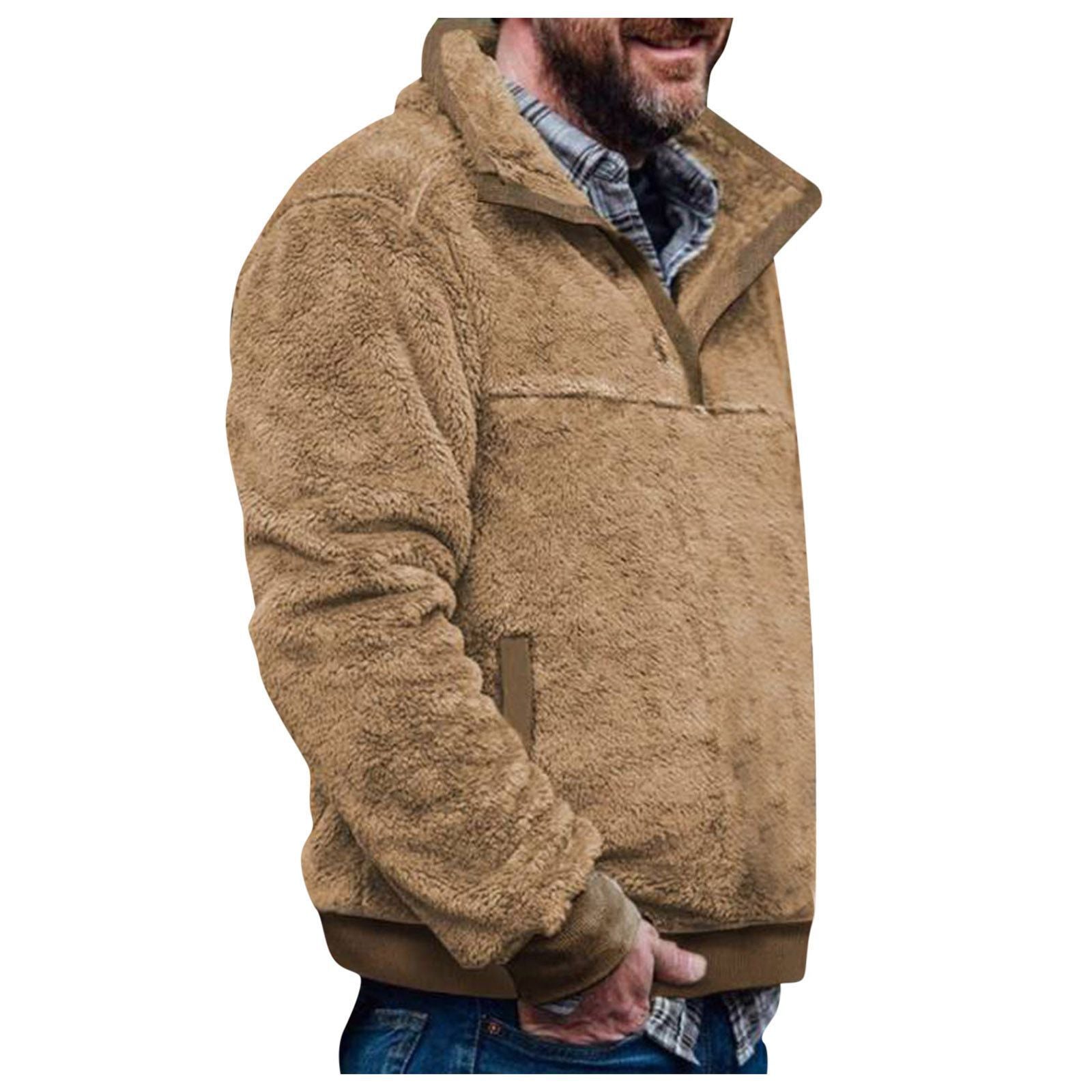 Herren Pulloverjacke mit farbenfrohem, geometrischem Design und praktischer Brusttasche Krohn-e