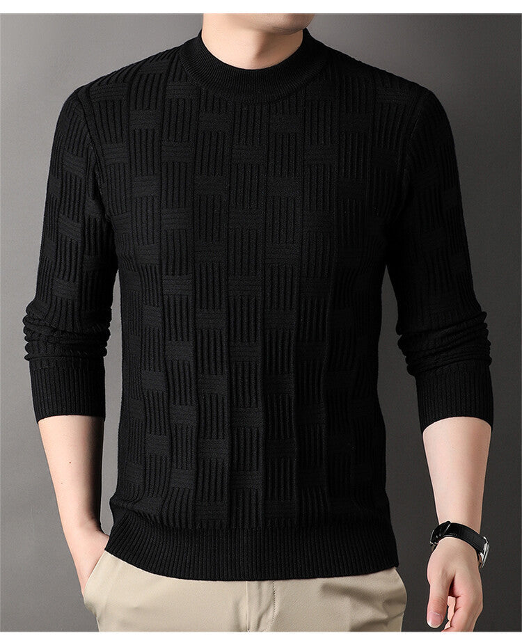 Herren Feinstrickpullover mit modernem Strukturdesign Krohn-e