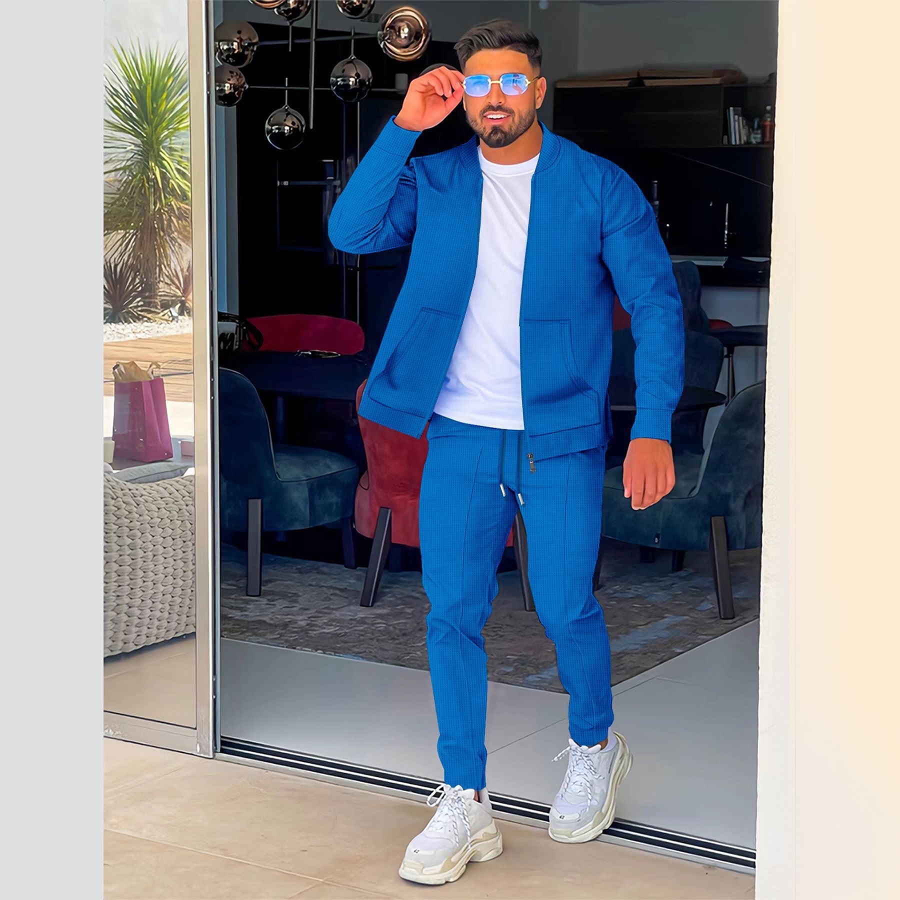 Herren sportliches Outfit mit leicht strukturiertem Design Krohn-e