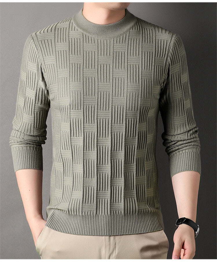 Herren Feinstrickpullover mit modernem Strukturdesign Krohn-e