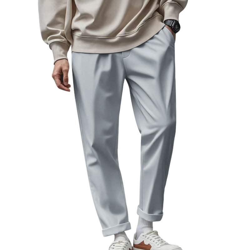 Herren elegante Chino-Hose mit bequemem Bund und modischem Schnitt Krohn-e
