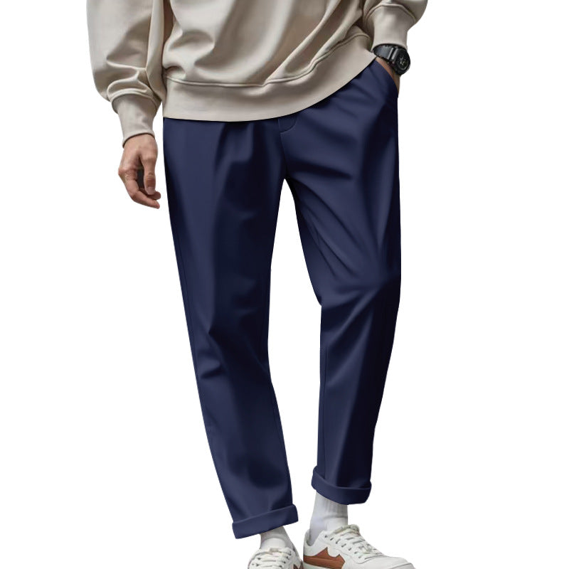 Herren elegante Chino-Hose mit bequemem Bund und modischem Schnitt Krohn-e