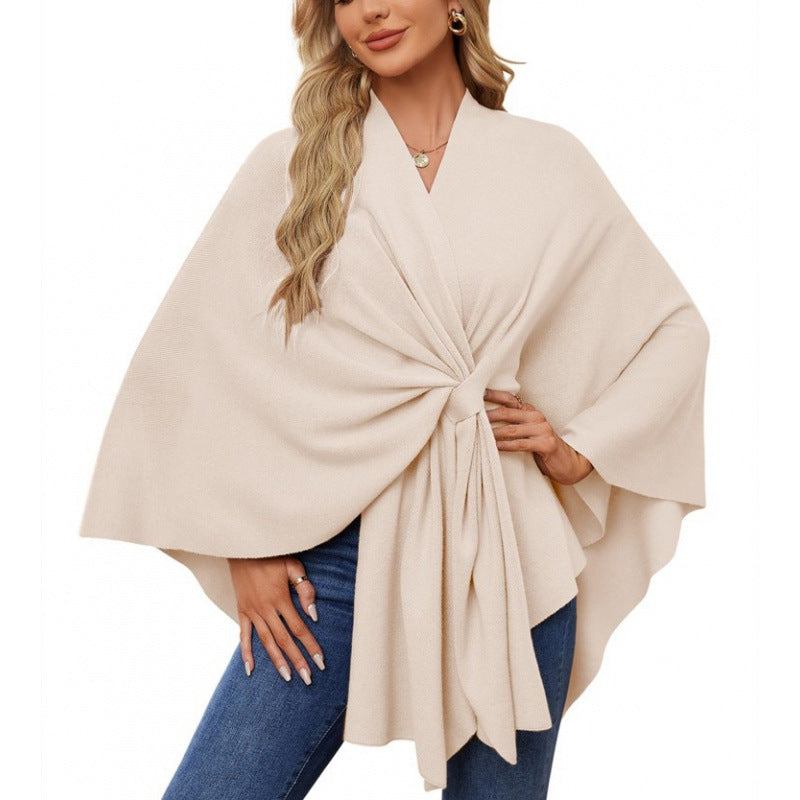 Damen modischer Wickelmantel mit trendigem Design Krohn-e