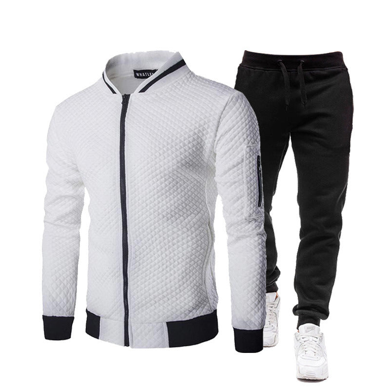 Herren modische Trainingsjacke mit Stehkragen und Sporthose Krohn-e