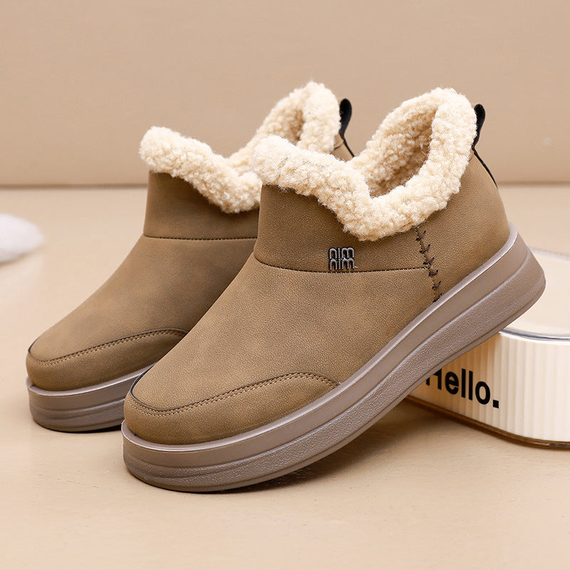 Damen Lammfell gefütterte Winterstiefel Krohn-e