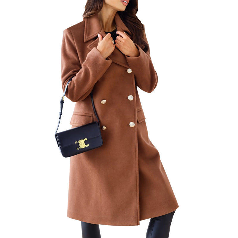 Damen Elegante und warme Wollmantel Krohn-e