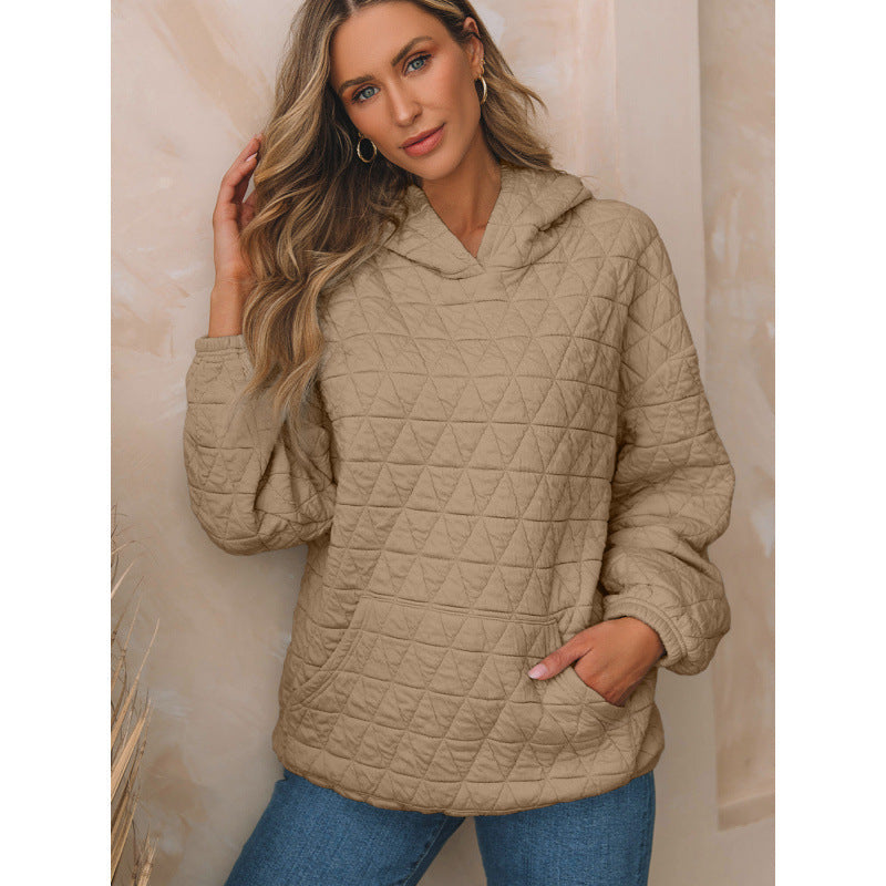 Damen gesteppter Kapuzenpullover mit praktischen Taschen Krohn-e