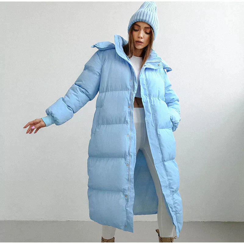 Krohn-e | Lange mit Verstellbarer Kapuze für Frauen Ideal für Den Winter