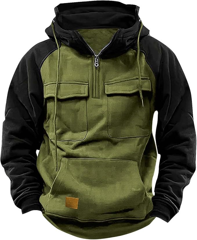 Herren Sportlicher Baumwoll-Hoodie mit Kapuze und praktischen Taschen Krohn-e