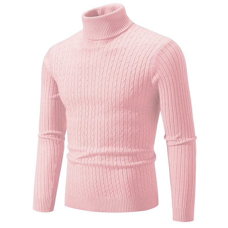 Damen Strickpullover mit hohem Kragen und Rippenmuster Krohn-e