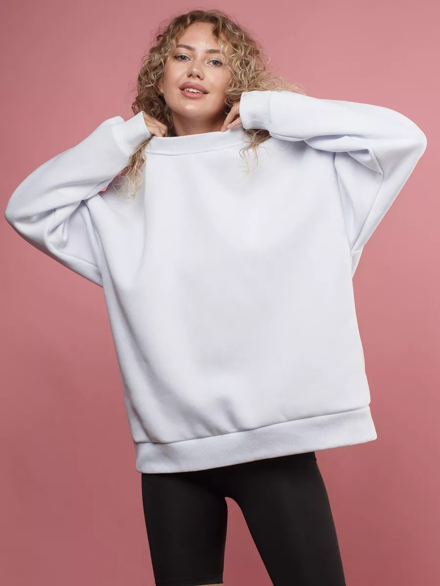 Damen lässiges Over-Sized Sweatshirt mit Oversized-Schnitt und weichen Baumwollmaterialien Krohn-e