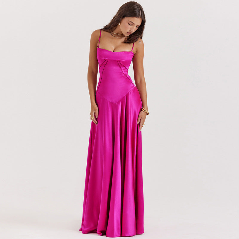 Damen Elegantes Abendkleid mit tailliertem Schnitt und schwingendem Rock Krohn-e