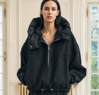Damen modische Übergangsjacke mit kuscheliger Innenseite und verstellbarem Saum Krohn-e