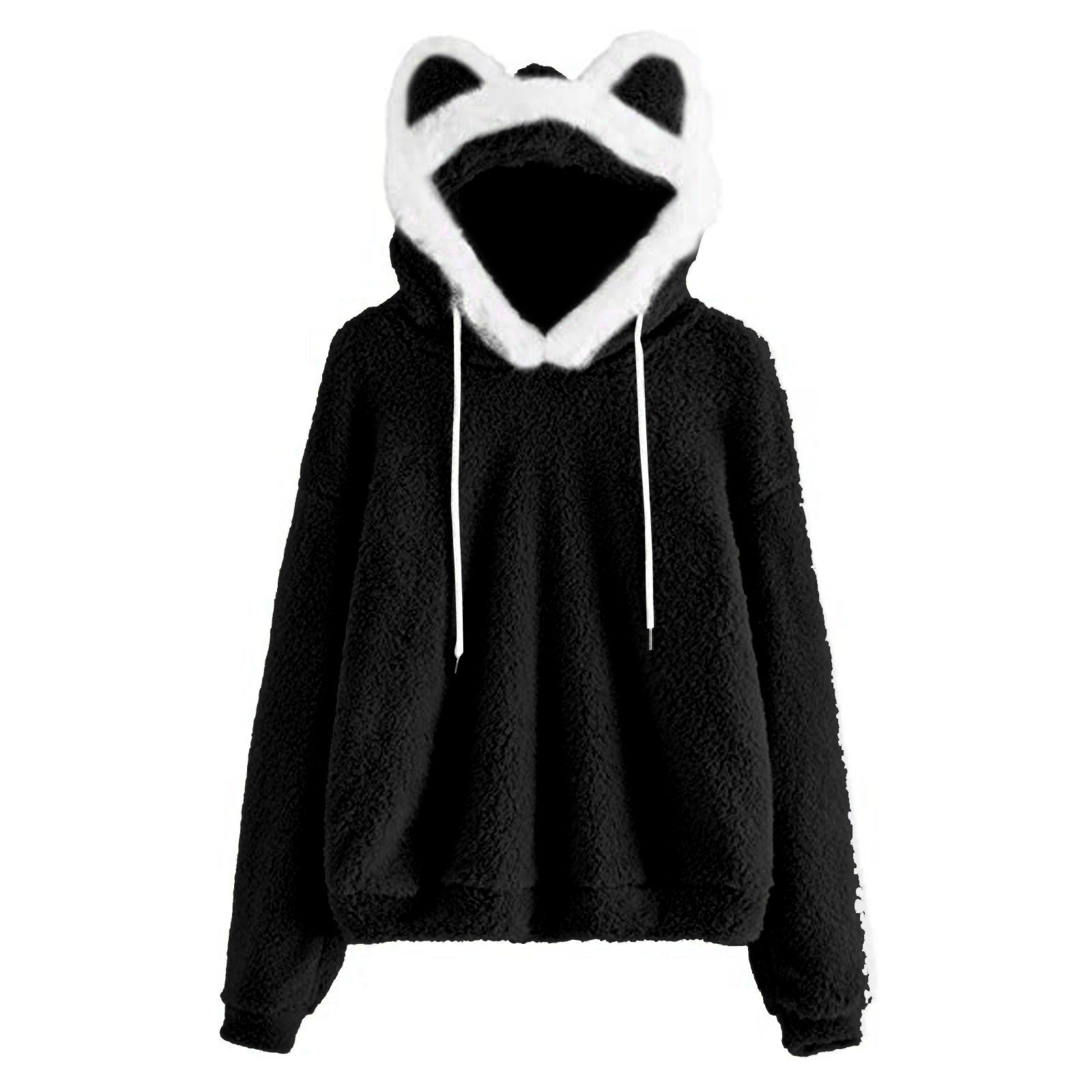 Damen Gemütlicher Kapuzenpullover mit süßem Ohren-Design und kuscheligem Fleece Krohn-e