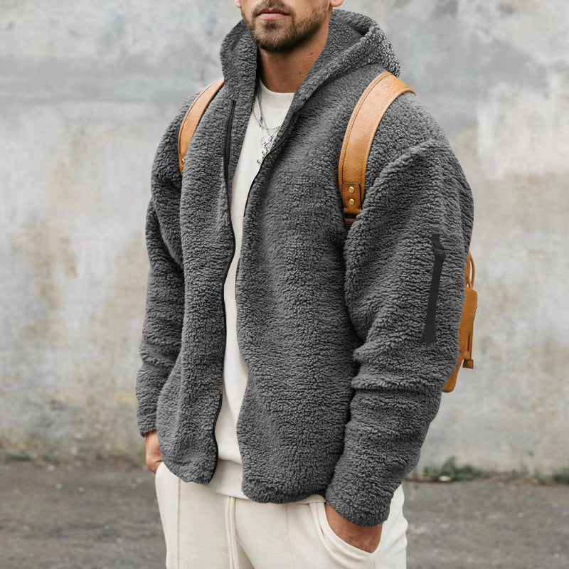 Herren Kuschelige Fleecejacke mit praktischen Taschen Krohn-e