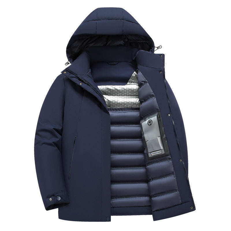 Herren isolierte Funktionsjacke mit kapuze und wasserabweisenden Eigenschaften Krohn-e