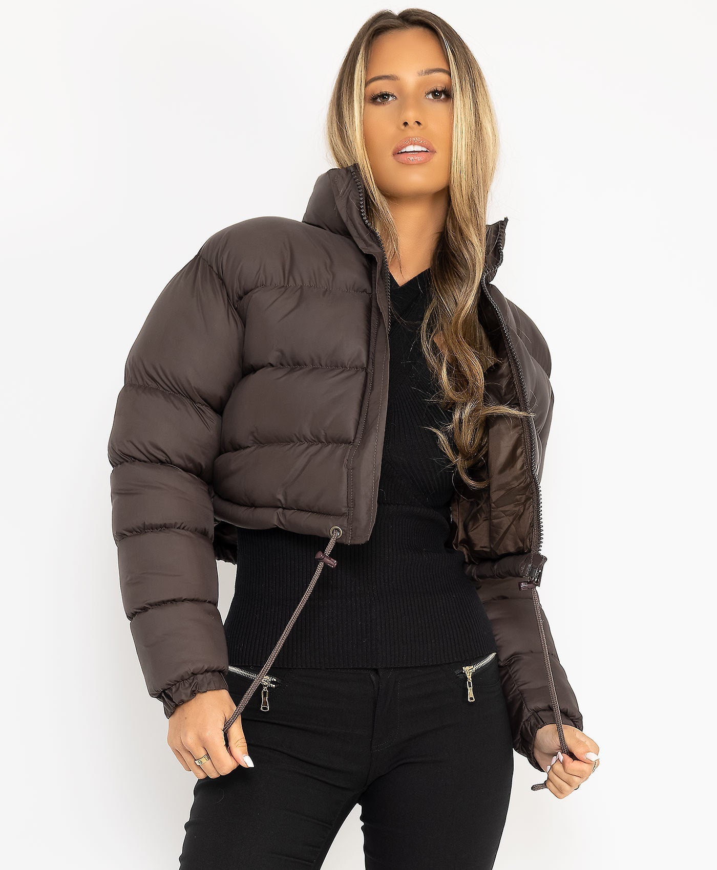 Damen stylische, kurz geschnittene Steppjacke Krohn-e