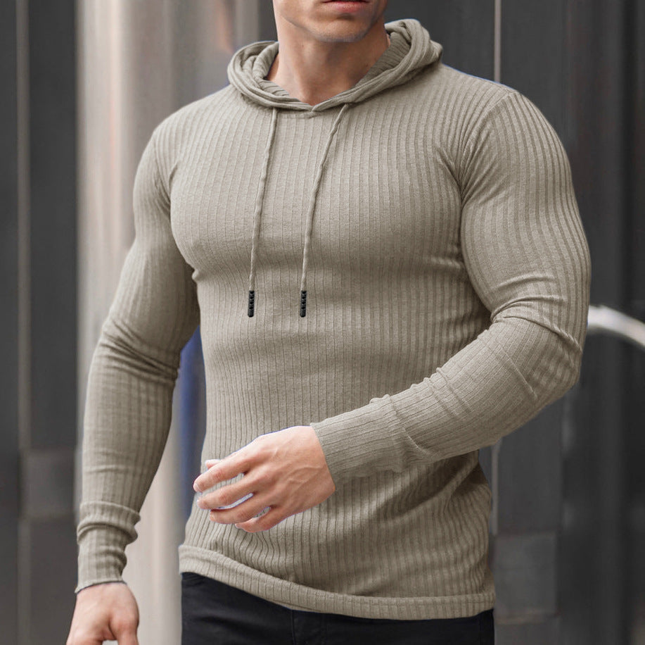 Herren Kapuzenpullover mit trendigem Rippdesign Krohn-e