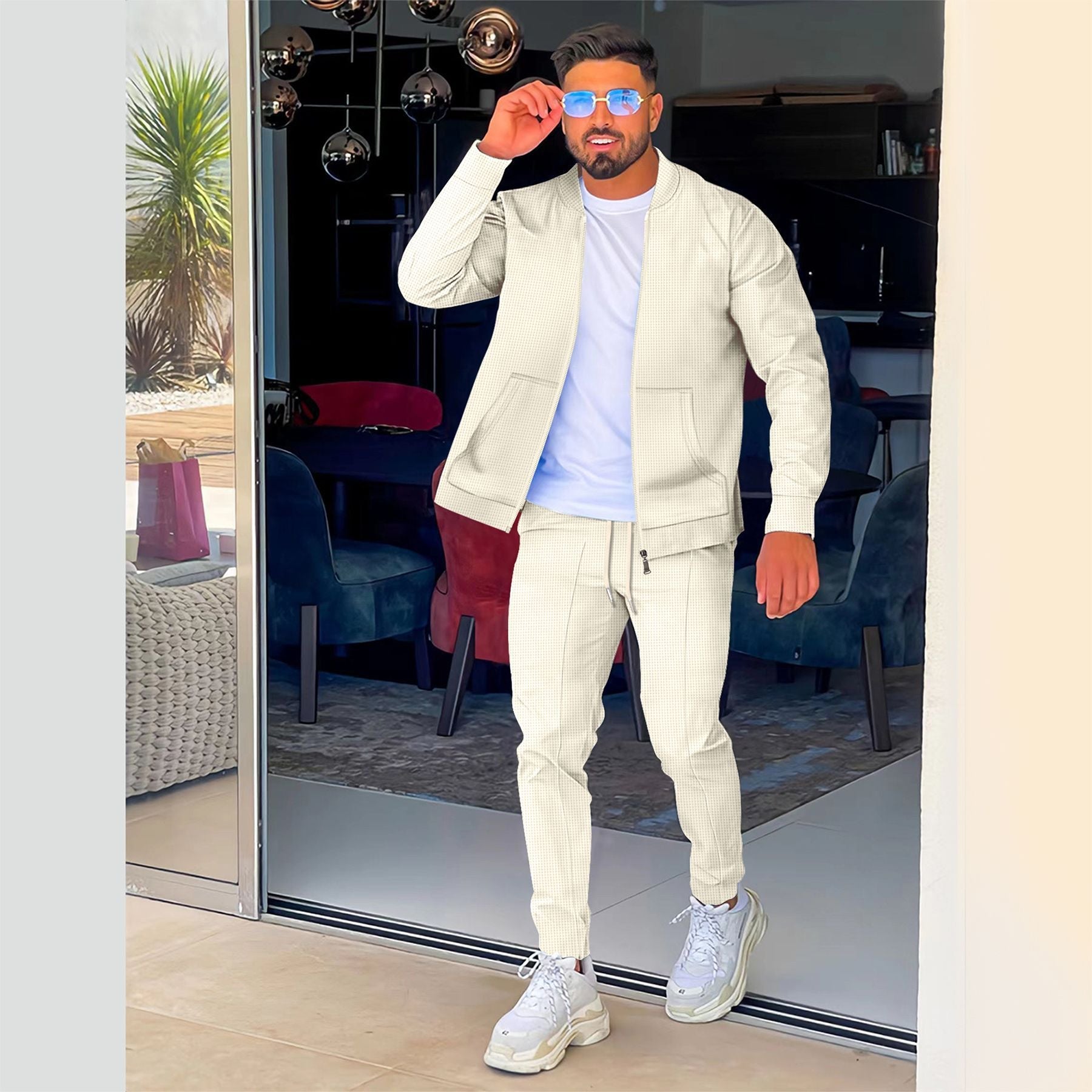 Herren sportliches Outfit mit leicht strukturiertem Design Krohn-e