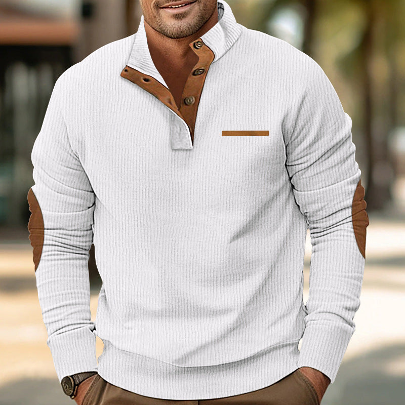 Herren Strickpullover mit kontrastierenden Design-Elementen Krohn-e