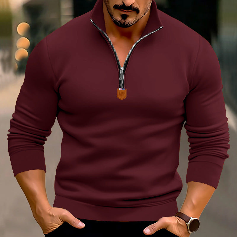 Herren Sweatshirt mit modernem Reißverschluss Krohn-e