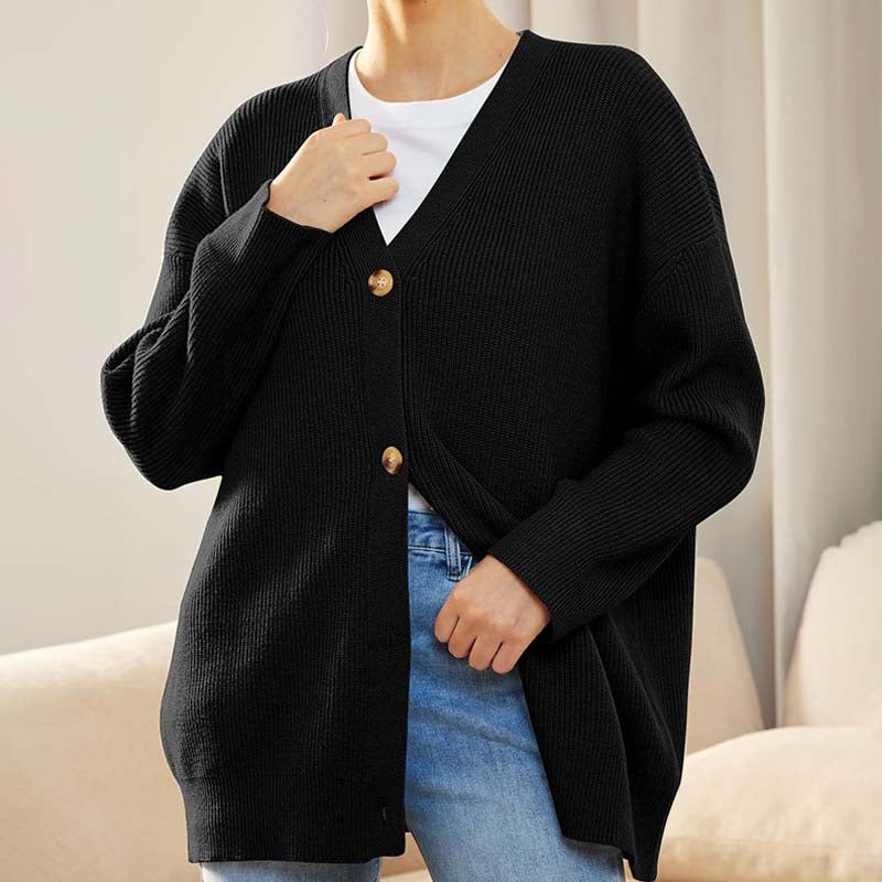 Krohn-e | Klassische Strick-Strickjacke für Alltag