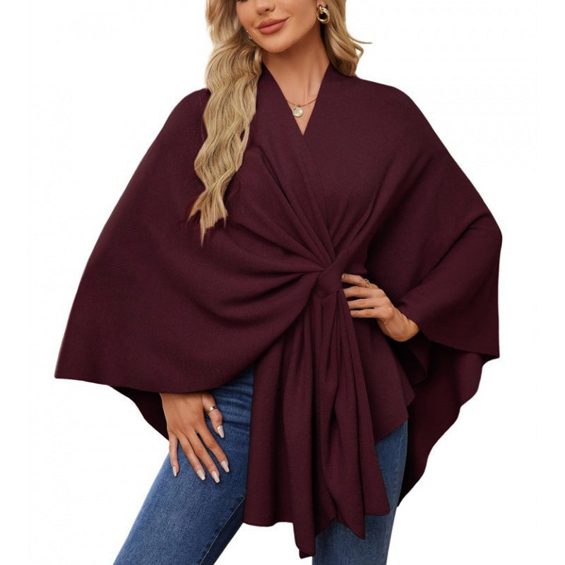 Damen modischer Wickelmantel mit trendigem Design Krohn-e