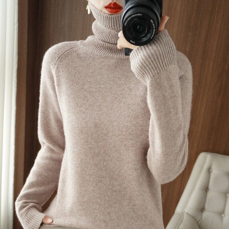 Damen Rollkragenpullover aus weichem Krohn-e