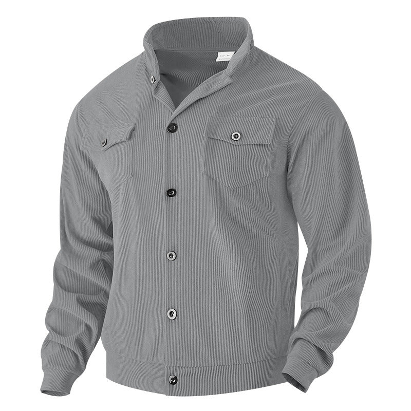 Herren Jacke im Vintage-Stil mit praktischen Taschen und strukturiertem Design Krohn-e