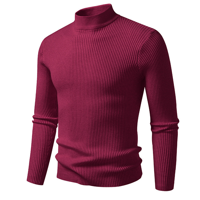 Herren Hochwertiger Rollkragenpullover aus Rippenstrick Krohn-e