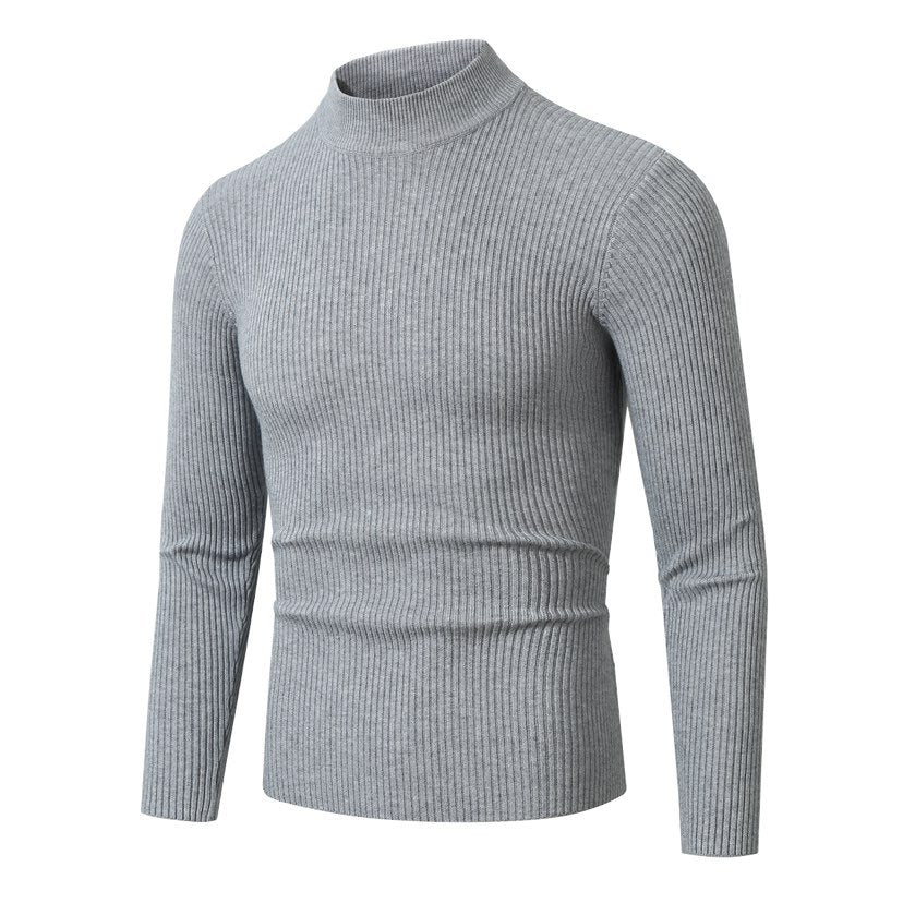 Herren Rollkragenpullover aus hochwertiger Rippenstruktur Krohn-e