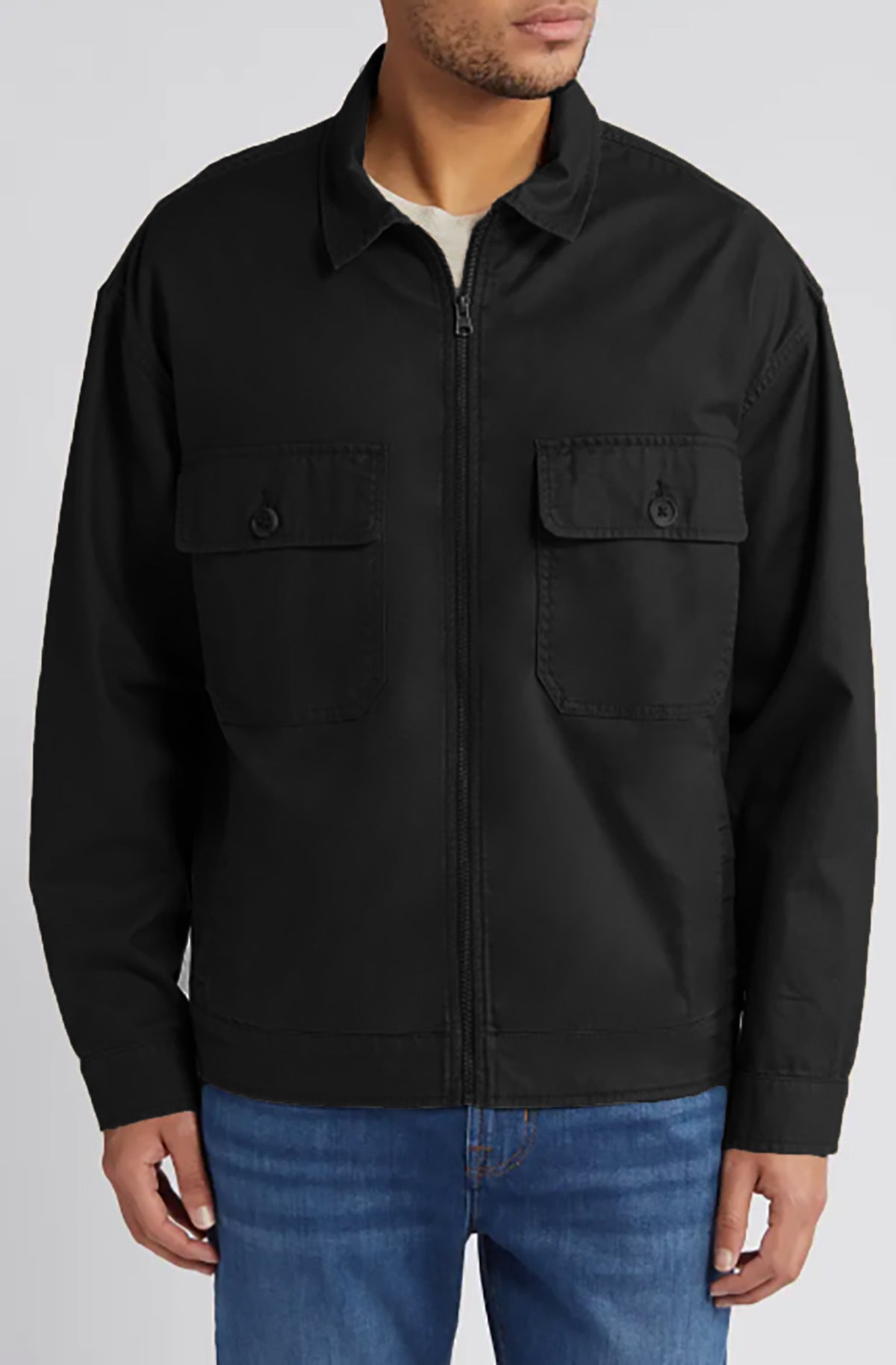 Herren lässige Utility-Jacke mit praktischen Brusttaschen Krohn-e